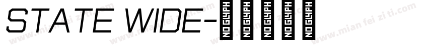 State Wide字体转换